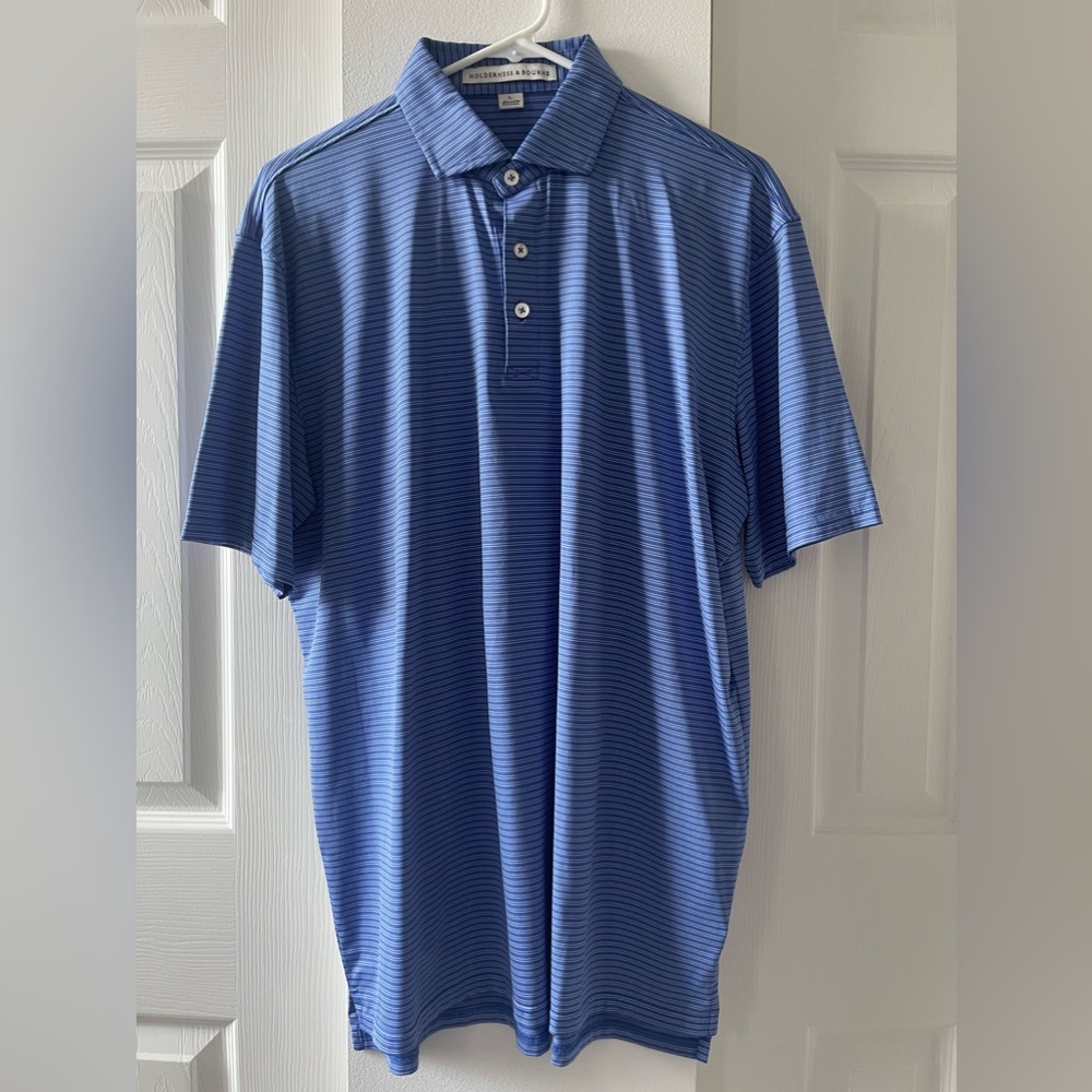 HOLDERNESS & BOURNE Tailored Fit Size Large Golf Shirt